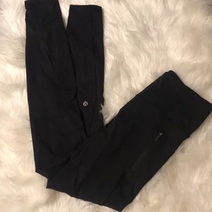 lululemon black leggings tights size 4